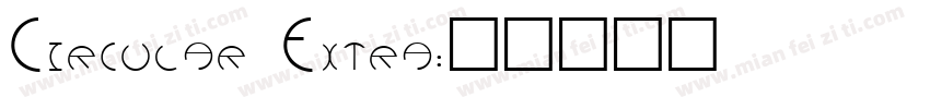 Circular Extra字体转换